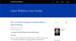 Desktop Screenshot of laborrelationslawinsider.com